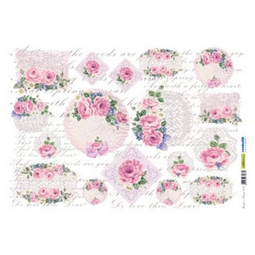 Ριζόχαρτo Renkalik 35x50cm, QSIPR215 1 Ριζόχαρτo Renkalik 35x50cm, QSIPR215