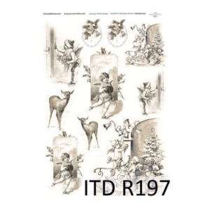 Ριζόχαρτο ITD Χριστουγεννιάτικο, 21x29cm, R197