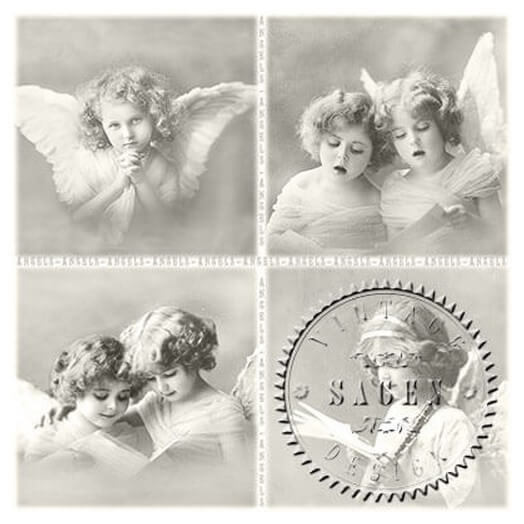 Χαρτοπετσέτα για Decoupage Vintage, 1τεμ. SG-80026 1 Χαρτοπετσέτα για Decoupage Vintage, 1τεμ. SG-80026