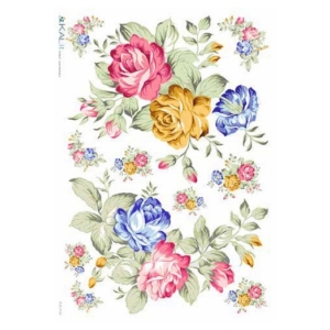 Ριζόχαρτο KALIT για Decoupage 32x45cm, FLOWERS_0143, FLO_0144