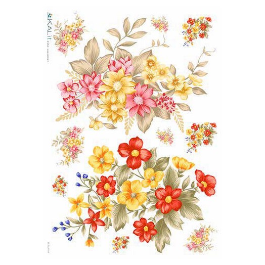 Ριζόχαρτο KALIT για Decoupage 32x45cm, FLOWERS_0144, FLO_0145 1 Ριζόχαρτο KALIT για Decoupage 32x45cm, FLOWERS_0144, FLO_0145