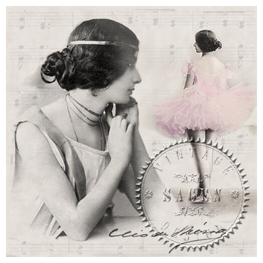 Χαρτοπετσέτα για Decoupage Vintage, 1τεμ. SG-80034 1 Χαρτοπετσέτα για Decoupage Vintage, 1τεμ. SG-80034