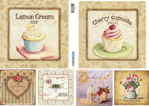 Ριζόχαρτο για Decoupage,  Cupcakes 100105