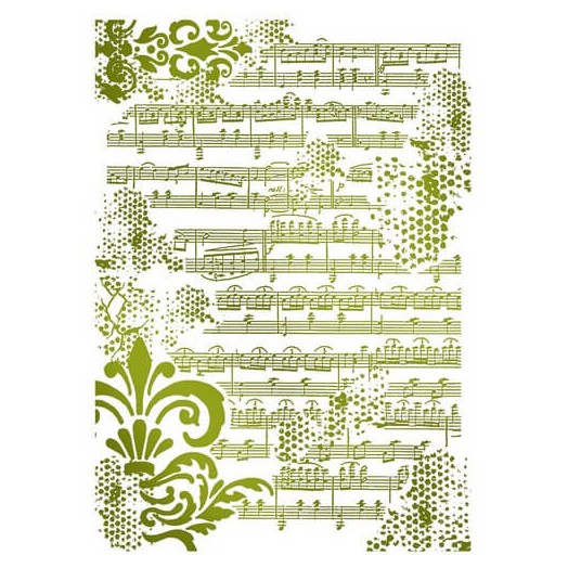 Stencil Stave 21×29,7cm , Stamperia KSG409 1 Stencil Stave 21×29,7cm , Stamperia KSG409