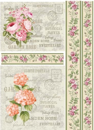 Ριζόχαρτο για Decoupage, Vintage birds & flowers 1900110