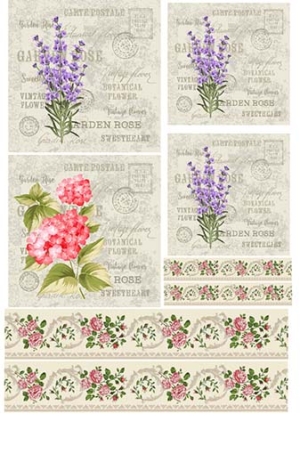 Ριζόχαρτο για Decoupage, Vintage birds & flowers 1900111