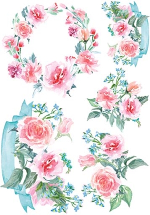 Ριζόχαρτο για Decoupage, Vintage Λουλούδια 2100113