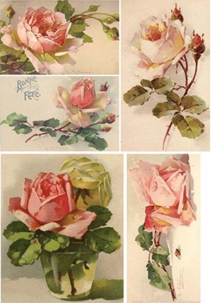 Ριζόχαρτο για Decoupage, Vintage Λουλούδια 2100116