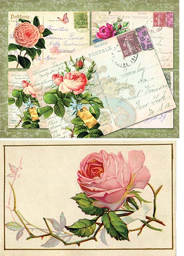 Ριζόχαρτο για Decoupage, Vintage Λουλούδια 2100118 1 Ριζόχαρτο για Decoupage, Vintage Λουλούδια 2100118