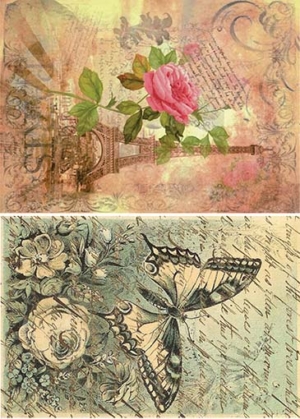 Ριζόχαρτο για Decoupage, Vintage Λουλούδια 2100120