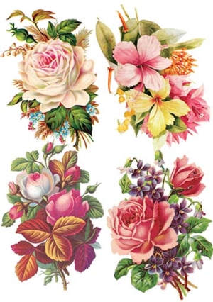 Ριζόχαρτο για Decoupage, Vintage Λουλούδια 2100125