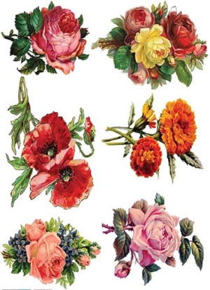 Ριζόχαρτο για Decoupage, Vintage Λουλούδια 2100127