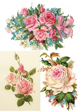 Ριζόχαρτο για Decoupage, Vintage Λουλούδια 2100129