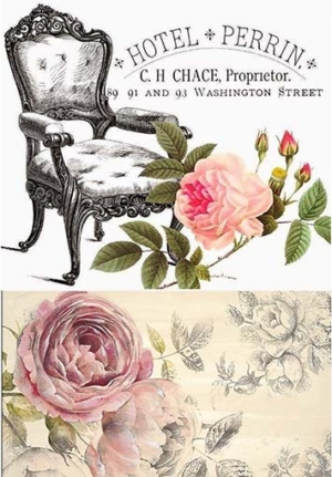 Ριζόχαρτο για Decoupage, Vintage Λουλούδια 2100134