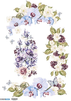 Ριζόχαρτο για Decoupage, Vintage Λουλούδια 2100139