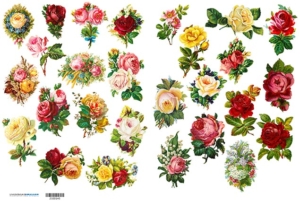 Ριζόχαρτο για Decoupage, Vintage Λουλούδια 2100143