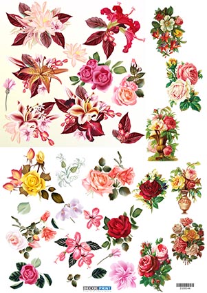 Ριζόχαρτο για Decoupage, Vintage Λουλούδια 2100144