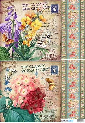 Ριζόχαρτο για Decoupage, Vintage flowers 2100162