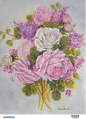 Ριζόχαρτο για Decoupage, Vintage Λουλούδια & Patterns 2100184