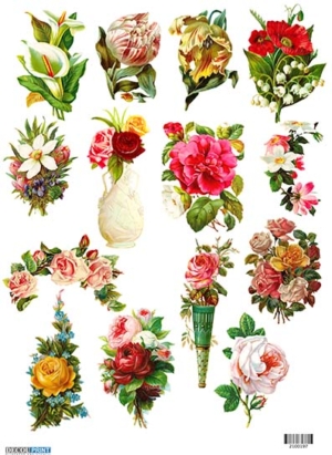 Ριζόχαρτο για Decoupage, Vintage flowers 2100197