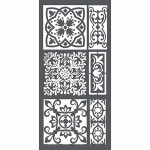 Thick Stencil 12×25 cm Stamperia, Tiles, KSTDL20