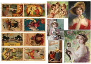 Ριζόχαρτο για Decoupage, Vintage women and children 2300101