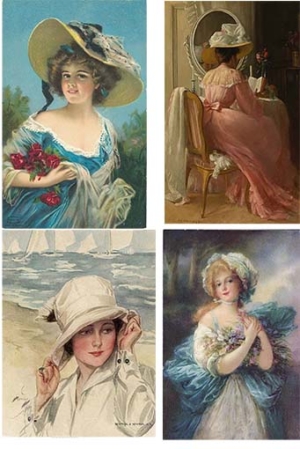 Ριζόχαρτο για Decoupage, Vintage women and children 2300103