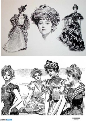 Ριζόχαρτο για Decoupage, Gipson Girl 2300106