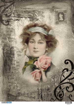 Ριζόχαρτο για Decoupage, Vintage Woman 2300135