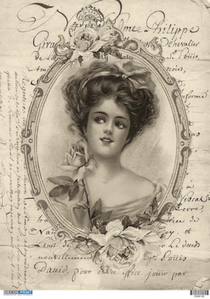 Ριζόχαρτο για Decoupage, Vintage Woman 2300138