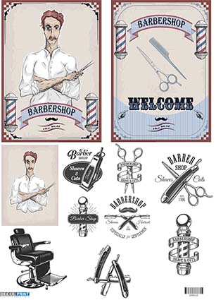 Ριζόχαρτο για Decoupage, Barber 2400125 1 Ριζόχαρτο για Decoupage, Barber 2400125