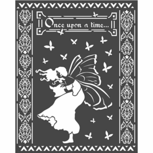 Thick Stencil 20×25 / 0.5 mm Stamperia, Once upon a Time, KSTD051
