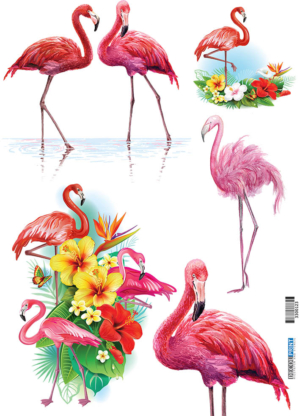 Ριζόχαρτο για Decoupage,  Φλαμίνγκο 3300123