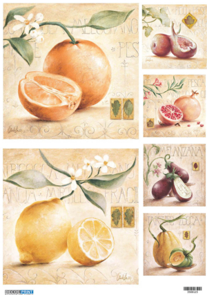 Ριζόχαρτο για Decoupage, Food 3500123