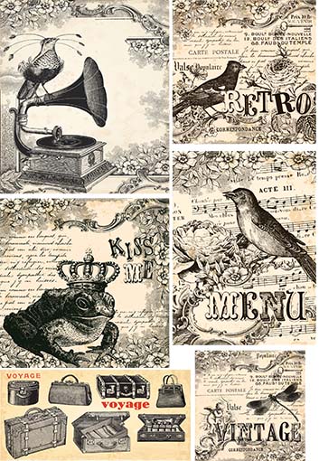 Ριζόχαρτο για Decoupage, Vintage Collection 400123 1 Ριζόχαρτο για Decoupage, Vintage Collection 400123