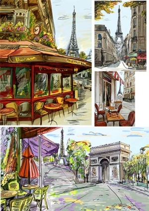 Ριζόχαρτο για Decoupage, Paris 400127