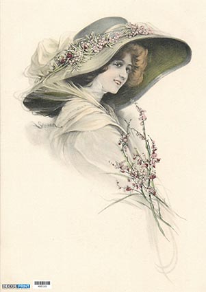 Ριζόχαρτο για Decoupage, Vintage Woman 400130