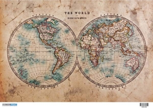 Ριζόχαρτο για Decoupage, Vintage maps 400168