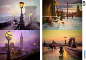 Ριζόχαρτο για Decoupage, Vintage Sights 400149