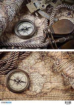 Ριζόχαρτο για Decoupage, Vintage maps 400155