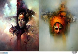 Ριζόχαρτο για Decoupage, Modern Art Abstract 4400137