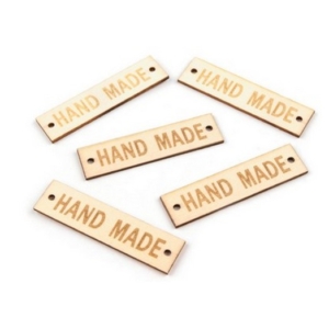 Ξύλινες ταμπελίτσες Handmade 13×50 mm, σετ 6 τεμ. 730269_1