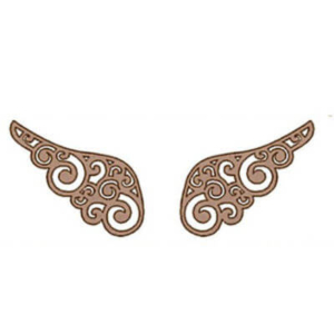 Φτερά ξύλινα 9x4cm, σετ 2 τεμ. SLT-125P