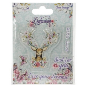 Σφραγίδα Stag 10X10cm – Wildlife Elements & Text 490883