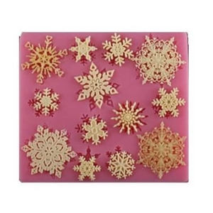 Καλούπι σιλικόνης, Snow Flakes 95x86x7mm AF45