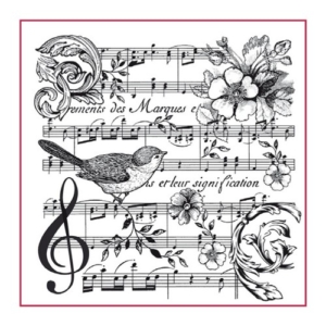 Σφραγίδα HD, Stamperia, 10x10cm, Score with Bord WTKCC142