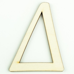 Ξύλινο γράμμα 9cm, πάχος 5mm, Δ. sf103