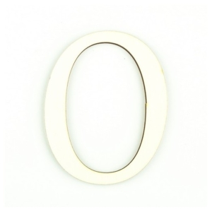 Ξύλινο γράμμα 9cm, πάχος 5mm, Ο. sf114