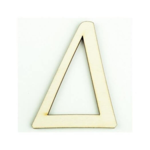 Ξύλινο γράμμα 6cm, πάχος 5mm, Δ. sf127