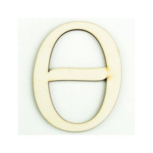 Ξύλινο γράμμα 6cm, πάχος 5mm, Θ. sf131